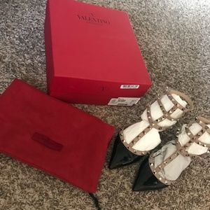 Valentino Rockstud Kitten Heel Black Size 9.5/39.5